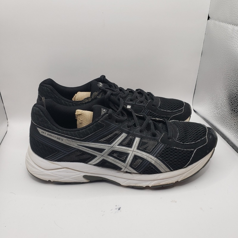 ASICS Gel-Contend 4 T715N‎ Running Shoes, Men's Sneakers Size 8 Black